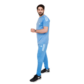 ADI Sky Blue Dri-Fit Tracksuit