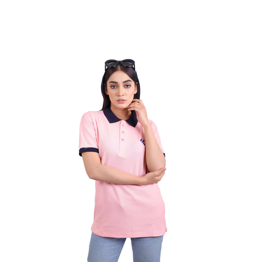 KF Light Pink Polo Shirt - L