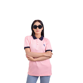 KF Light Pink Polo Shirt - L