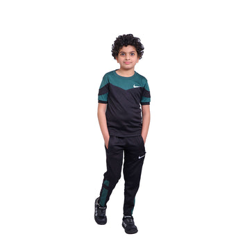 Nik Green & Black Kids Dri-Fit Tracksuit