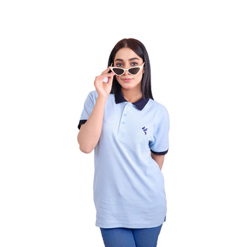 KF Sky Blue Polo Shirt - L