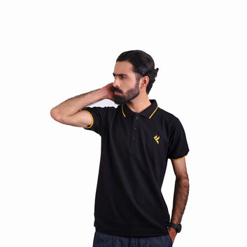 KF Black Polo Shirt