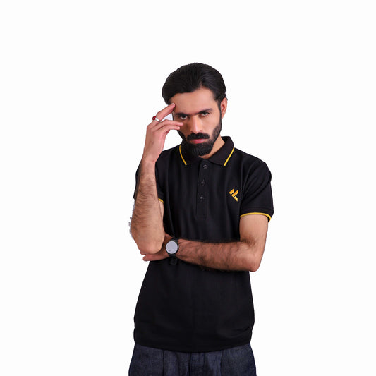 KF Black Polo Shirt