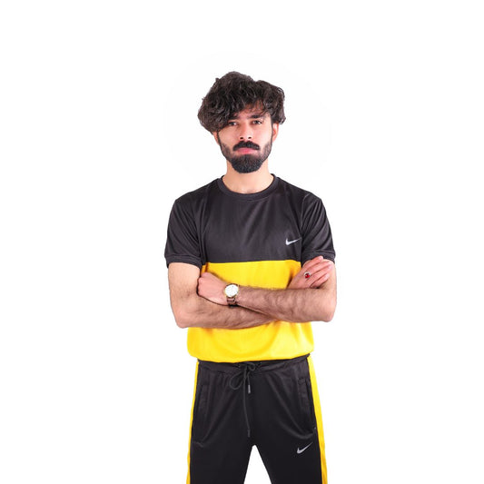 NIK Black & Yellow Dri-Fit Tracksuit
